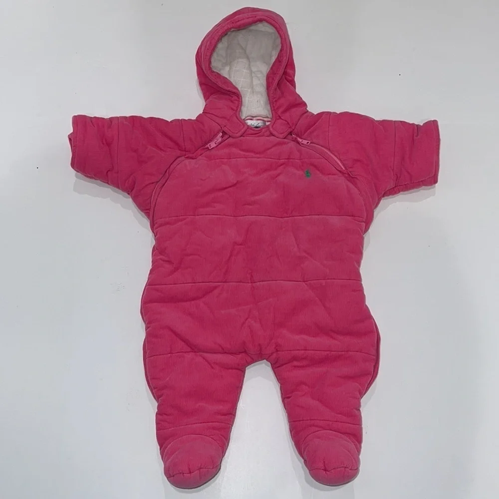 RALPH LAUREN PINK SNOWSUIT size 3 months.